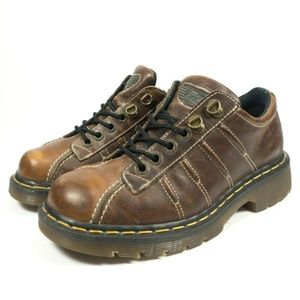Dr Martens England Brown Leather Chunky Oxfords